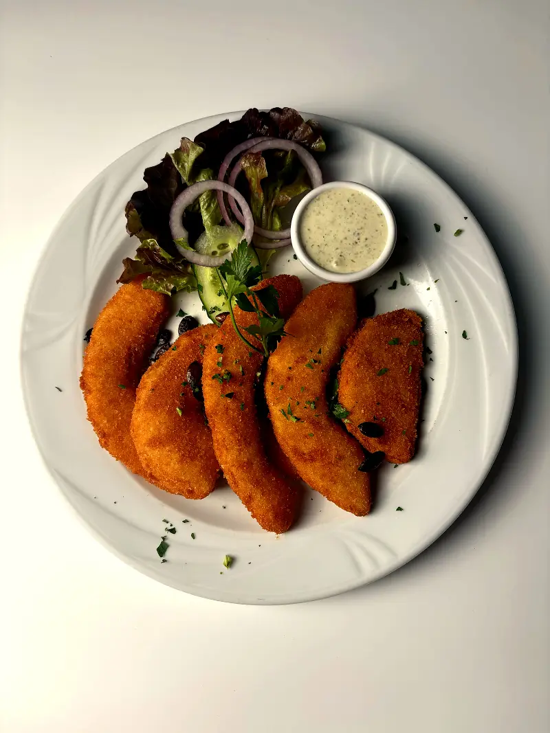 Kürbis gebacken mit Sauce Tartare